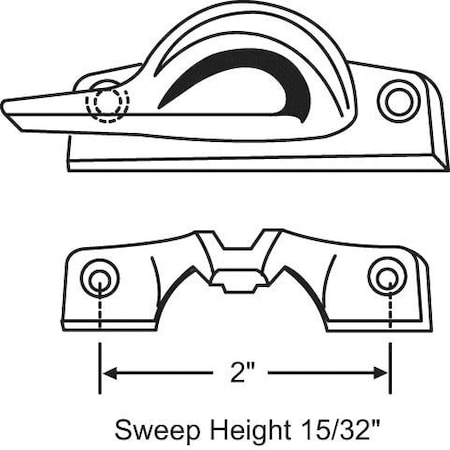 Strybuc Sash Lock with Keeper 750-1630020